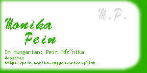 monika pein business card